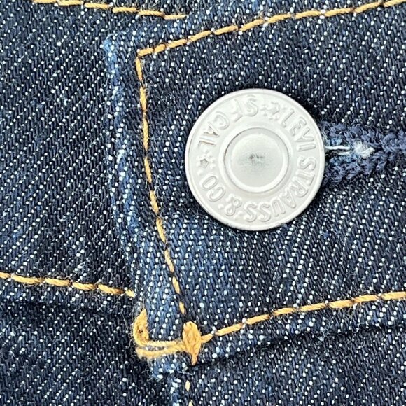 Levi's Premium Lot 511 Big E Nice Dark Blue Denim Jeans Tag 28x32 - Picture 4 of 12